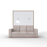 Maxima House Invento Queen size Vertical Murphy Bed with Sofa - IN014OW-B - Backyard Provider